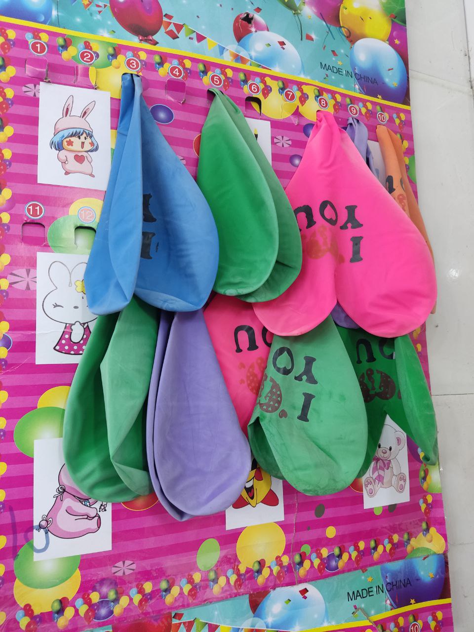 بادکنک طرح قلب 20 عددی