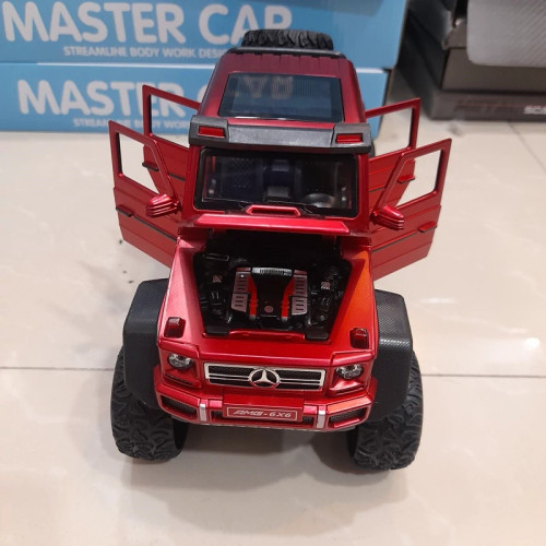 اسباب بازی ماکت ماشین فلزی بنز 6 چرخ