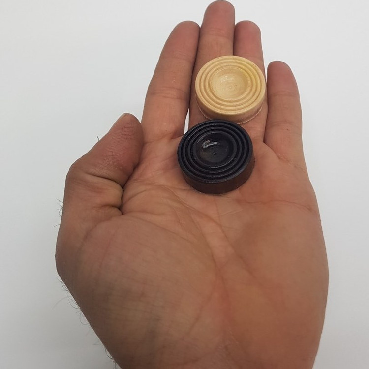 مهره تخته نرد چوبی و پلاستیکی