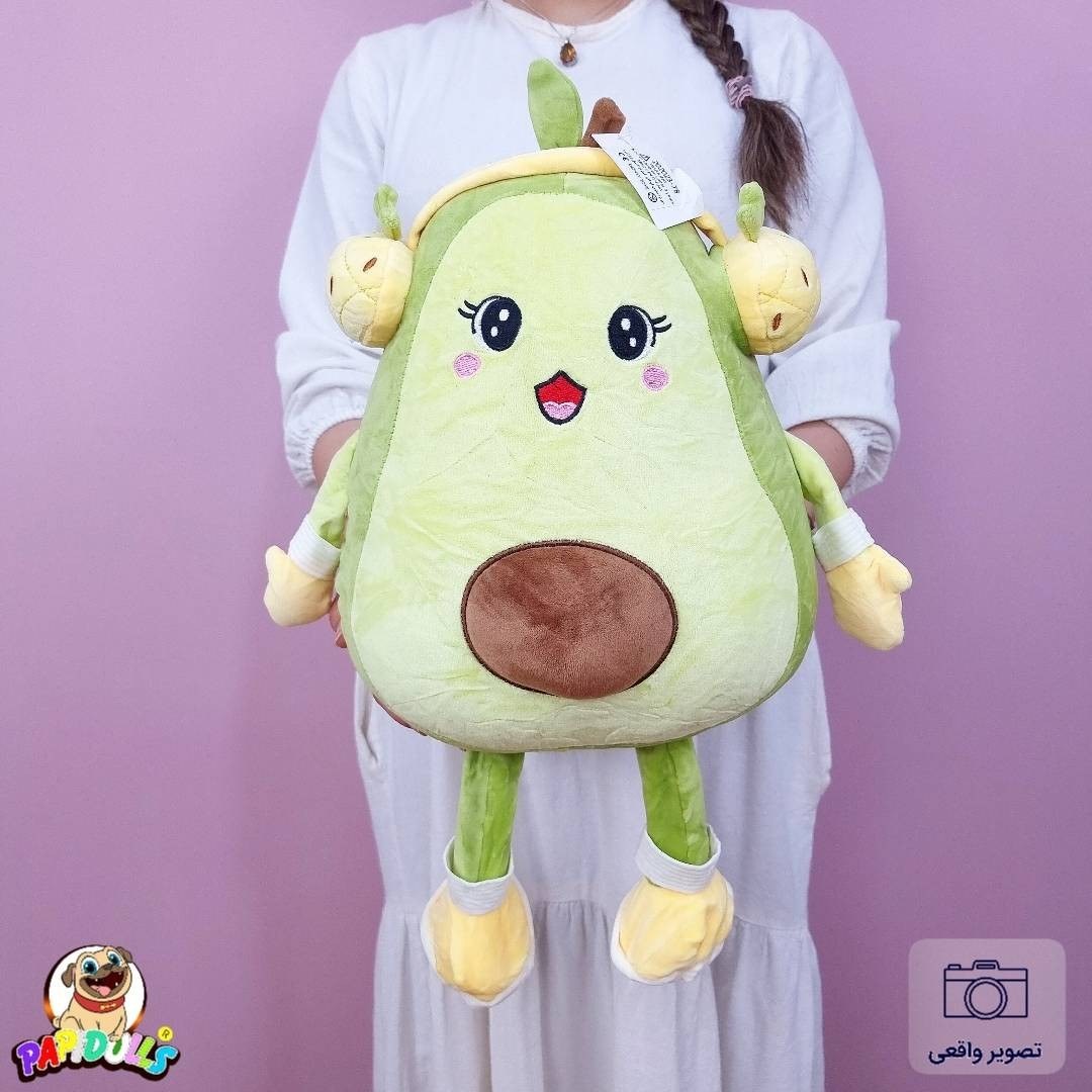 عروسک پتودار طرح آووکادو سایز ۵۰ سانتی‌متر به همراه پتو