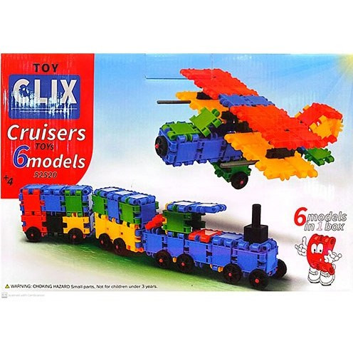 اسباب بازی ساختنی کروزر 111 قطعه کلیکس توی