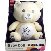 خرس نرم زیبا چراغ خواب موزیکال چراغدار