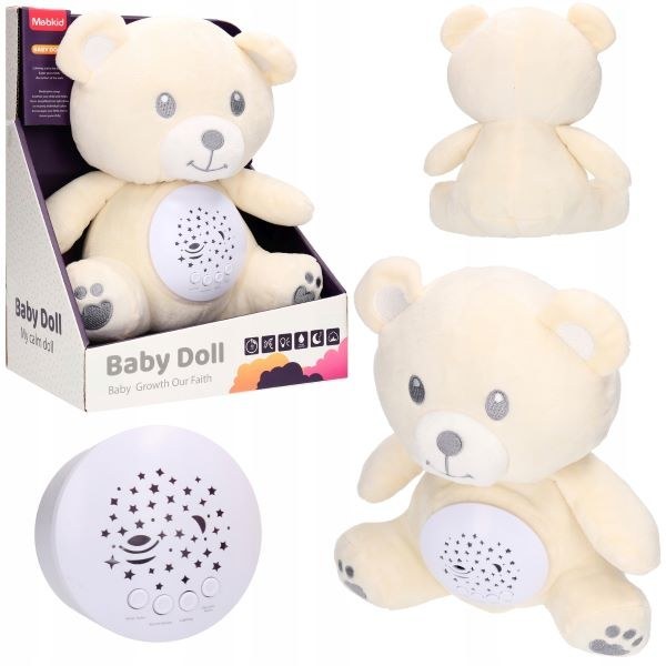 خرس نرم زیبا چراغ خواب موزیکال چراغدار