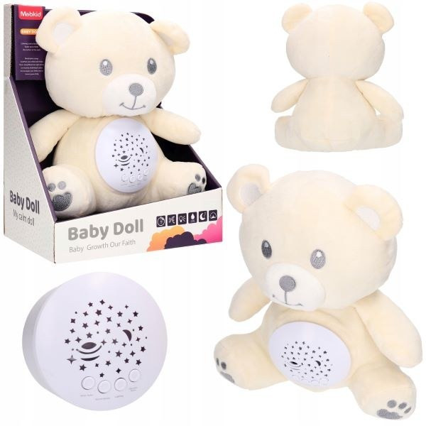 خرس نرم زیبا چراغ خواب موزیکال چراغدار