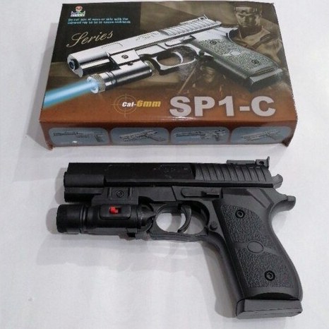 تفنگ اسباب بازی ایرسافت مدل SP1-C چراغ دار کالیبر ۶ میلی‌متر