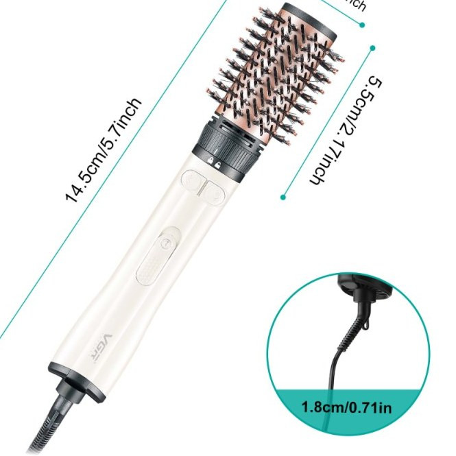 سشوار چرخشی وی جی آر مدل V498 با دو سری و باد سرد